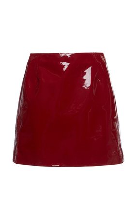 Valentino Patent Leather Mini Skirt