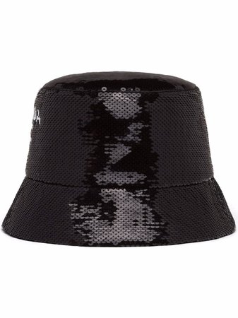 Shop Prada sequin bucket hat with Express Delivery - FARFETCH