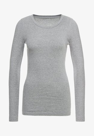 J.CREW SLIM PERFECT TEE - Långärmad tröja - heather grey - Zalando.se