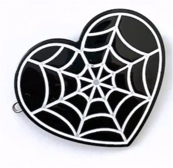 Etsy Halloween spider web hair clip