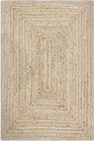 Jute Braided Natural Rug 2X3' -Natural Linen Color, Hand Woven & Reversible for Living Room Kitchen Entryway Rug,Jute Burlap Braided Rag Rug 24x36 inch,Farmhouse Rag Rug, Rustic Rug,Natural Look Rug: Amazon.ca: Home & Kitchen