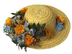 yellow floral hat