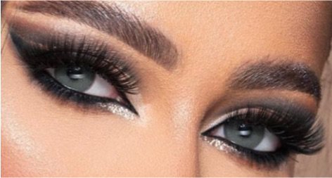Black & Silver Eye Makeup