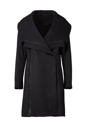 Black Nikki Coat by Badgley Mischka for $135 | Rent the Runway