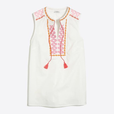 J.Crew Factory: Embroidered tank top