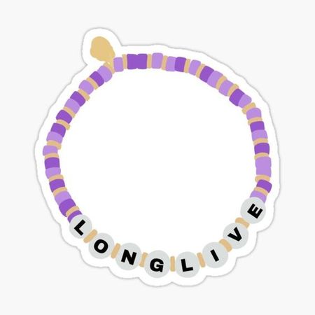 long live friendship bracelet purple png filler