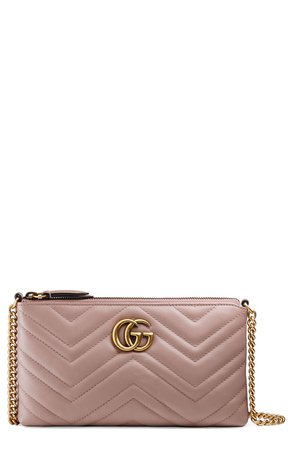 Gucci Marmont 2.0 Leather Wallet on a Chain | Nordstrom