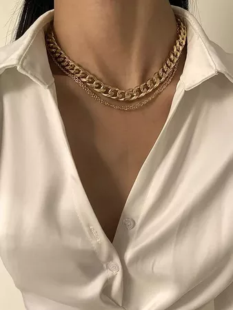 Layered Chain Necklace | SHEIN USA