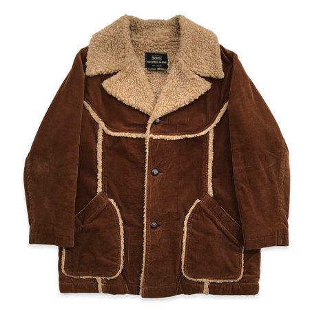 Vintage 70’s Sears Western Wear Corduroy Rancher Jacket Size XL Brown | eBay