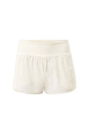 white sports shorts