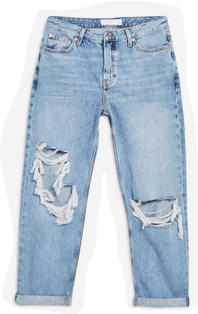 Topshop ripped blue jeans