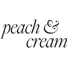 peach and cream