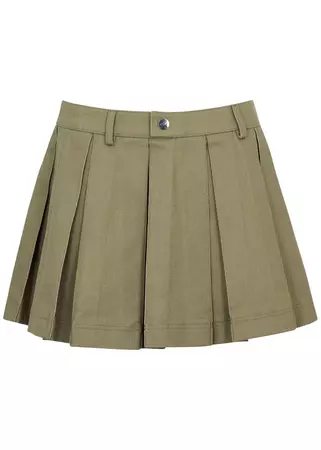 CANNARI CONCEPT Pleated cotton mini skirt - Harvey Nichols