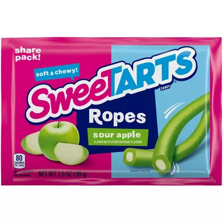 Sweetarts Rope Sour Apple Chewy Candy, 3.5oz - Walmart.com