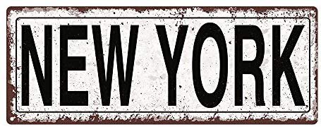 New York Metal Street Sign