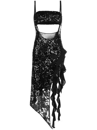 The Attico Nora embellished-lace Dress - Farfetch