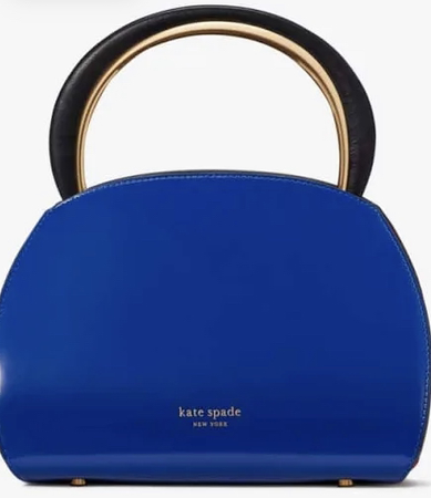blue and black Kate spade purse