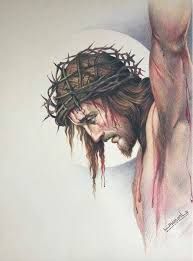 realistic jesus drawing - Google Search