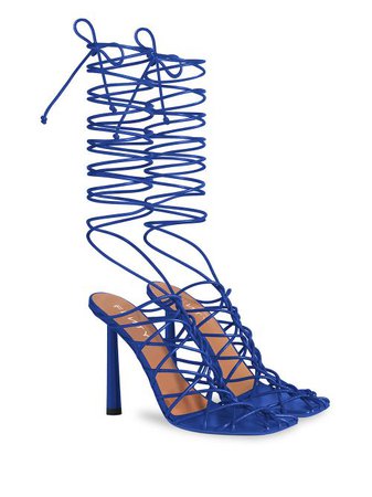 Shop blue FENTY Caged In 105mm sandals with Express Delivery - Farfetch