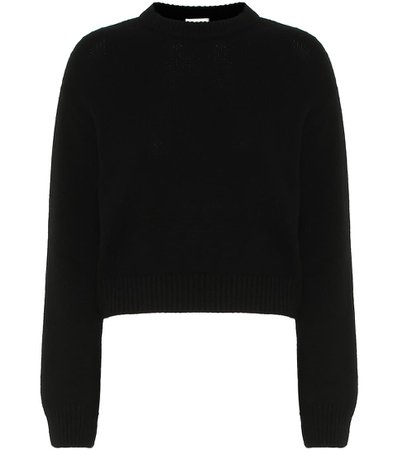 Saint Laurent Cropped Cashmere Sweater