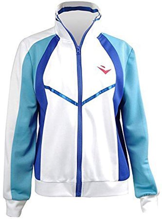 Amazon.com: Ya-cos Free! Iwatobi Swim Club Haruka Nanase Jacket Iwatobi High School Uniform Costume,White,X-Small: Clothing