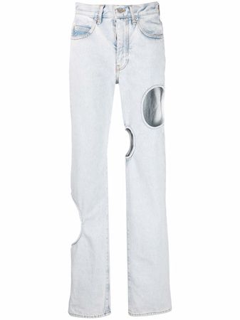 Shop Off-White Meteor straight-leg jeans with Express Delivery - FARFETCH