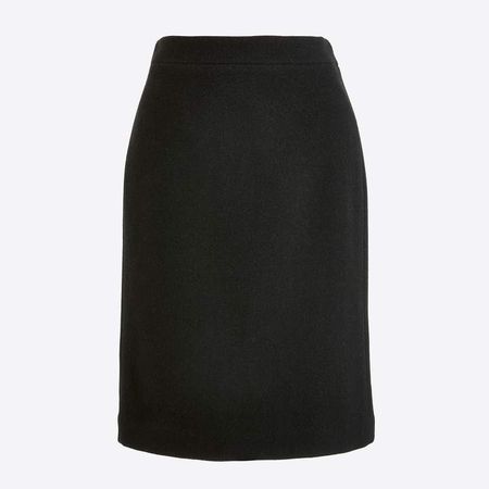 Pencil skirt in double-serge wool