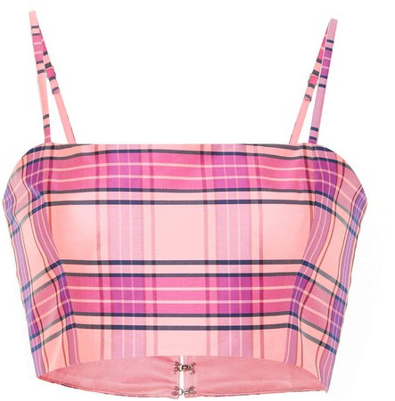 Pink Plaid Bustier