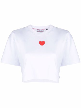 Gcds heart-print Cropped T-shirt - Farfetch