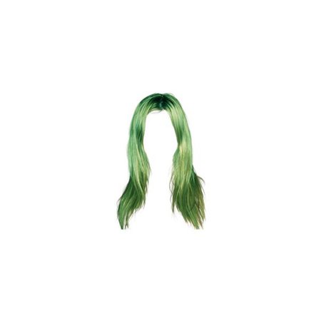 green doll hair png
