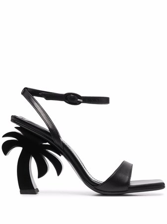 Palm Angels sculpted-heel open-toe Sandals - Farfetch