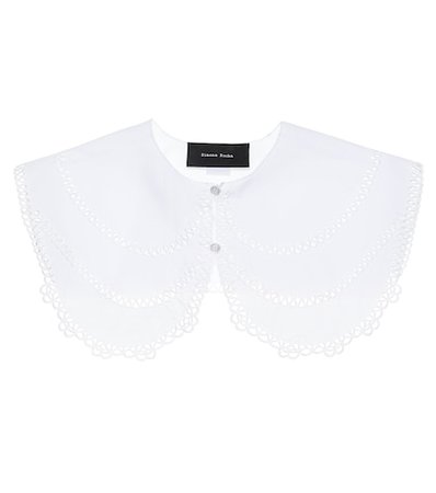 Broderie anglaise cotton collar