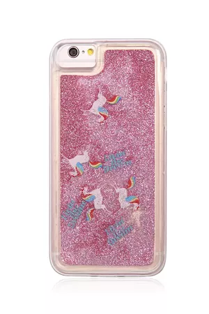 Glitter Unicorn Waterfall Case for iPhone 6/6s/7