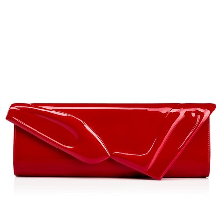 So kate baguette red clutch
