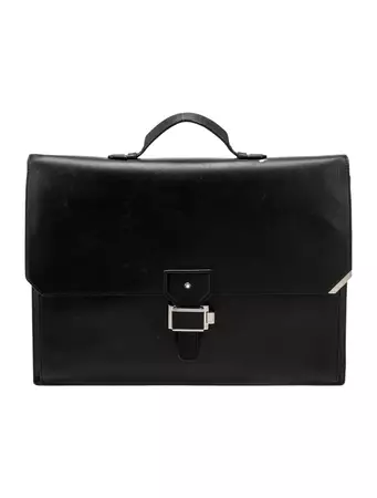 Montblanc Leather Briefcase - Black Briefcases, Bags - MBL32337 | The RealReal