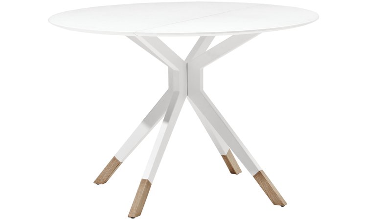 White Round Circle Dining Table
