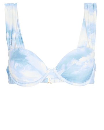 WeWoreWhat Claudia Pearl Tile Printed Bikini Top | INTERMIX®