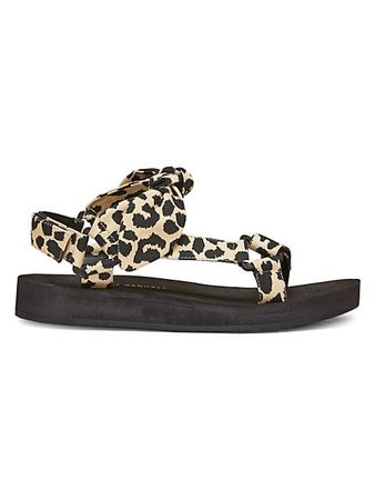 Shop Loeffler Randall Maisie Leopard-Print Sport Sandals | Saks Fifth Avenue