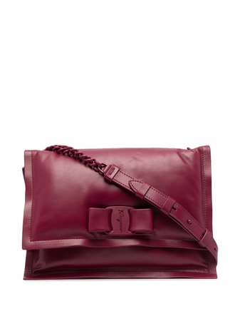 Shop red Salvatore Ferragamo Viva Bow shoulder bag with Express Delivery - Farfetch