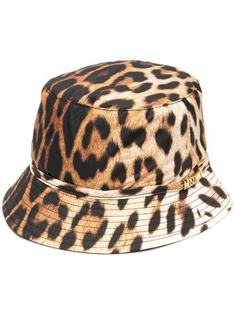 Moschino leopard-print bucket hat - FARFETCH