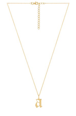 The M Jewelers NY Old English Initial Pendant in Gold | REVOLVE