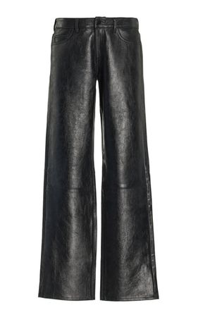 Drue Leather Low-Rise Straight-Leg Jeans By Dl1961 | Moda Operandi