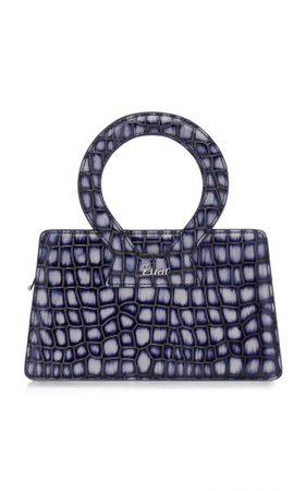Ana Croc-Patterned Leather Top Handle Bag By Luar | Moda Operandi