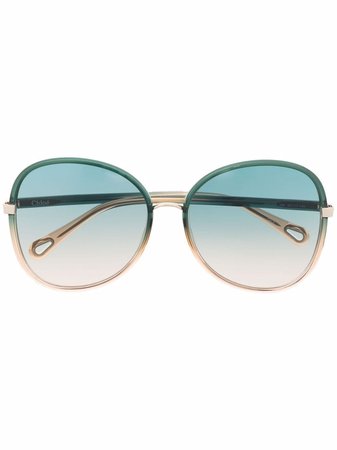 Chloé Eyewear gradient oversize-frame sunglasses - FARFETCH