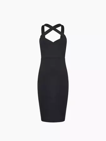 Rafe Ponte Jersey Bodycon Dress Black | French Connection US