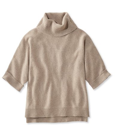 Merino-Blend Sweater Poncho, Cowlneck | L.L. Bean