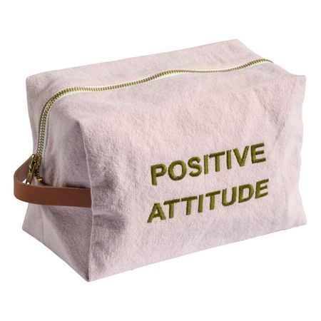 La cerise sur le gâteau - Positive Organic Cotton Cube Toiletry Bag - Powder pink | Smallable