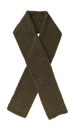 Apparis Daphne faux-shearling scarf green