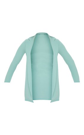 Green Longline Blazer | Coats & Jackets | PrettyLittleThing USA