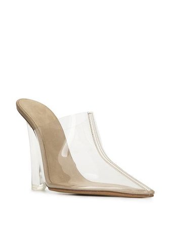 Yeezy Transparent Pointed Mules - Farfetch